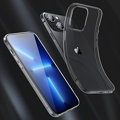 X-level Compatible with iPhone 14 Case Clear Ultra-Thin Soft TPU Slim Fit Mobile Phone Cover Anti-Slip Grip Scratch Resistant Phone Cases for iPhone 14 - color: Clear, size: iPhone 14