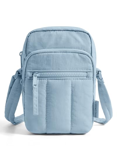 BAGSMART Crossbody Bags for Women, Mini Cell Phone Cross body Purses Travel Wallet with RFID Blocking Card Slots - color: Dawn Blue