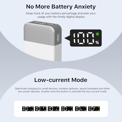 NOBIS 45W 20000mAh Portable Charger Power Bank Fast Charging - color: White
