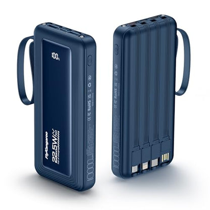 Portable Charger 10000mAh 22.5W Power Bank - color: Dark Blue, size: 10000Mah