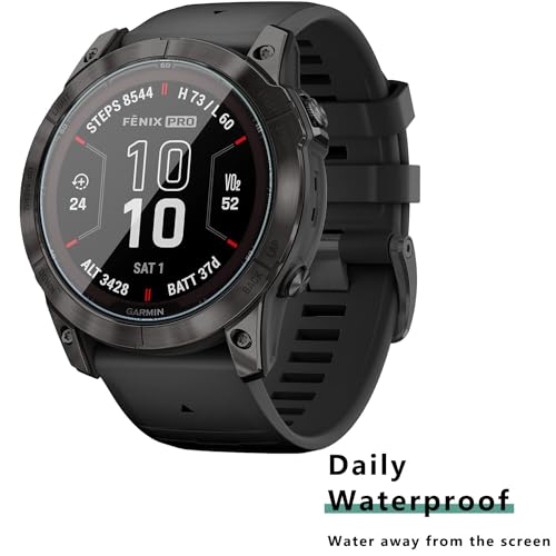 [1+4 Pack] Compatible with Garmin Fenix 7X / Fenix 7X Pro/Garmin Epix Pro(Gen 2) 51MM Screen Protector and Case, Tempered Glass Protective Film and Soft TPU Bumper Face Cover Set - color: for Fenix 7X/Fenix 7X Pro/Epix Pro(Gen 2) 51MM