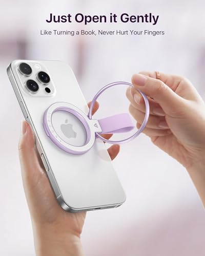 andobil [2026 Unrivaled Stability] Magnetic Phone Grip Holder for MagSafe - color: Purple