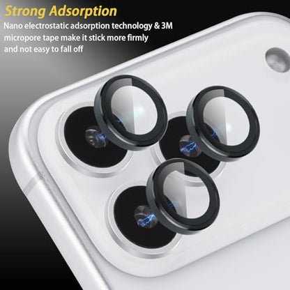 Camera Lens Protector for iPhone 17 Pro/17 Pro Max, Black - color: Black