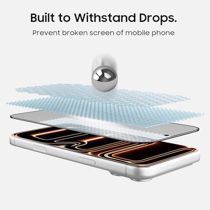 Dust-Free Screen Protector Kit for iPhone 17 Pro Max — HD Tempered Glass Film with Auto Alignment Frame, Bubble-Free Easy Installation (1-Pack / 2-Pack / 3-Pack) - size: 2 Pack