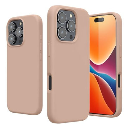 kwmobile Case Compatible with Apple iPhone 16 Pro Case - TPU Silicone Phone Cover with Soft Finish - Antique Pink Matte - color: antique pink matte, size: iPhone 16 Pro