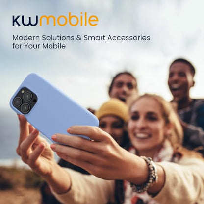kwmobile Case Compatible with Apple iPhone 16 Pro Case - TPU Silicone Phone Cover with Soft Finish - Lavender Blue - color: Lavender Blue, size: iPhone 16 Pro