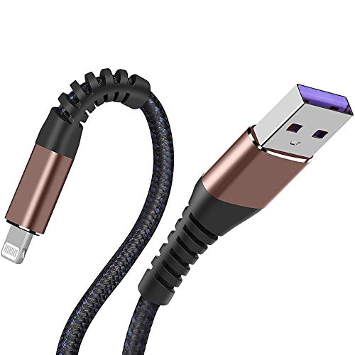 [ Apple Certified 2pack ] iPhone Charger,Lightning Cable, Fast Charging Cables for Apple iPhone 12/11/11Pro/11Max/ X/XS/XR/XS Max/8/7/6/5S/SE/iPad Mini Air (10ft, Brown) - color: Brown, size: 10foot