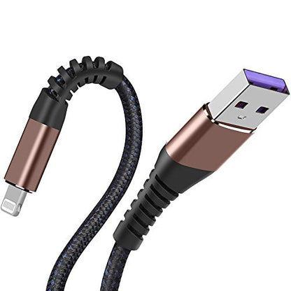 [ Apple Certified 2pack ] iPhone Charger,Lightning Cable, Fast Charging Cables for Apple iPhone 12/11/11Pro/11Max/ X/XS/XR/XS Max/8/7/6/5S/SE/iPad Mini Air (10ft, Brown) - color: Brown, size: 10foot