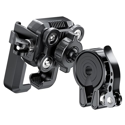 RESPECTED BRO Motorcycle-Phone-Mount & Bike Phone Holder - Durable Phone Holder for Bike and Motorcycle, Bicycle Phone Mount, Fits All Smartphones (Black) - color: Black
