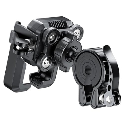 RESPECTED BRO Motorcycle-Phone-Mount & Bike Phone Holder - Durable Phone Holder for Bike and Motorcycle, Bicycle Phone Mount, Fits All Smartphones (Black) - color: Black