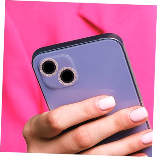 TEHAUX 2Pcs Phone Camera Lens Protectors Scratch Protective Rings for Plus Durable and Fashionable Lens Covers Easy Installation Fit