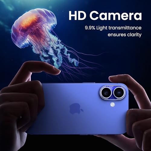 3PCS Rear Back Camera Lens Protector Tempered Glass for iPhone 17/16/16 Plus - HD Clear Full Coverage Guard - color: for iPhone 17 & iPhone 16/16 Plus