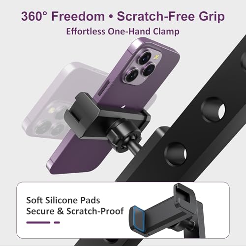 Magnetic Phone Holder for Gym, Magnet Gym Phone Mount w/ 6 x N52 Magnets - size: Short
