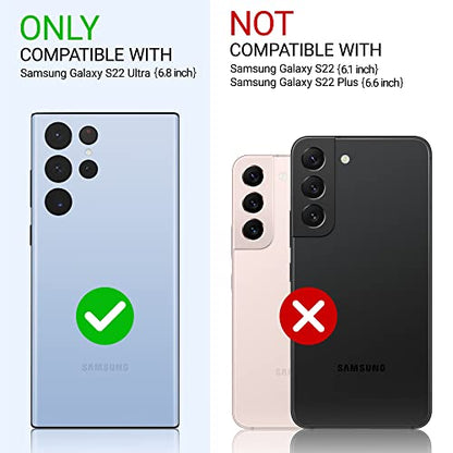 ULAK Compatible with Galaxy S22 Ultra Case 5G, Heavy Duty Case, HD Clear | Shockproof Soft TPU Bumper Cover Transparent Protective Phone Case for Samsung Galaxy S22 Ultra 5G 6.8 inch - color: HD Clear