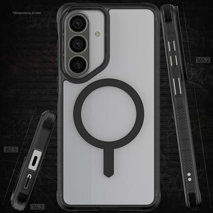 Ghostek Covert Clear Galaxy S26 Plus MagSafe Case with Magnetic Ring, Slim Thin Military Grade Shockproof Phone Cover Compatible with 2026 Samsung S26+ (6.7") (Smoke Matte) - color: Smoke Matte, size: Galaxy S26 Plus