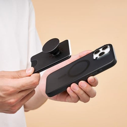 PopSockets Phone Wallet for MagSafe with Grip- Black - color: Black, style: MagSafe