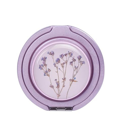 Cell Phone Grip for with Kickstand, Secure Hold for iPhone Cases, Adjustable Foldable Desktop Phone Holder Cradle Dock Compatible (141 Flower) - color: 141 Flower