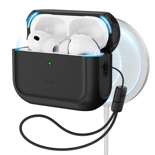 ESR for AirPods Pro 3 Case, Compatible with MagSafes, Black - color: Black, size: AirPods Pro 3 Case