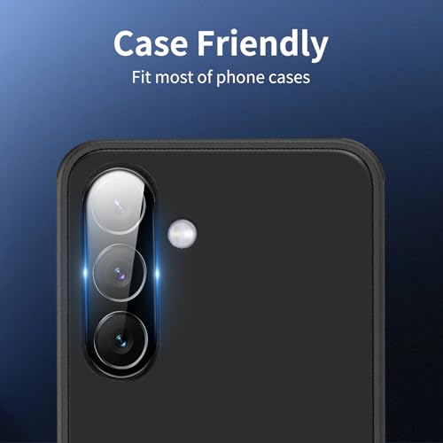 3 Pack Camera Lens Protector for Samsung Galaxy S25, Tempered Glass Camera Protector Lens Cover, Ultra HD, 9H Hardness, Anti-Scratch, Case Friendly, Easy to Install [No Affect on Night Shots] - size: for Samsung Galaxy S25