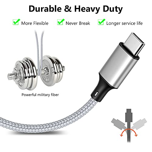 Multi Charging Cable, USB C Splitter Cable, 3 in 1 Fast Charging Cord