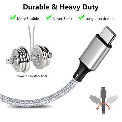 Multi Charging Cable, USB C Splitter Cable, 3 in 1 Fast Charging Cord