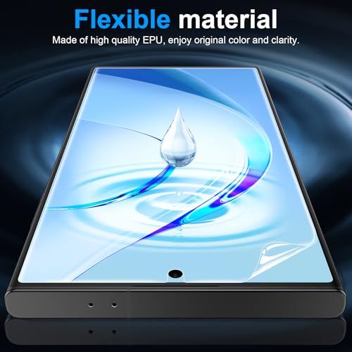 LYWHL 5 Pack for Samsung Galaxy S23 Ultra Screen Protector [Like Original Fingerprint Unlock], Real Invisible Self-Healing Protective Film [Not Glass], HD Clear, Case Friendly, Scratch-Resistant - size: 6.8 inch - Samsung Galaxy S23 Ultra