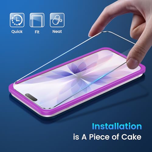 Fotbor Compatible with 3 Pack iPhone 17 Screen Protector With 1 Set Camera Lens Protector, 2025 Upgrade 9H+ Premium Tempered Glass, Easy Installation Kits, 6.3 inch - size: iPhone 17-6.3 inch