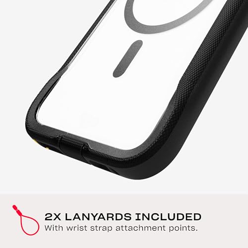 Tech21 EvoPro for iPhone 16 Pro Max Compatible with MagSafe - Impact Protection Case 21x Military Standard Tested - in Clear/Black - color: Clear/Black, size: iPhone 16 Pro Max