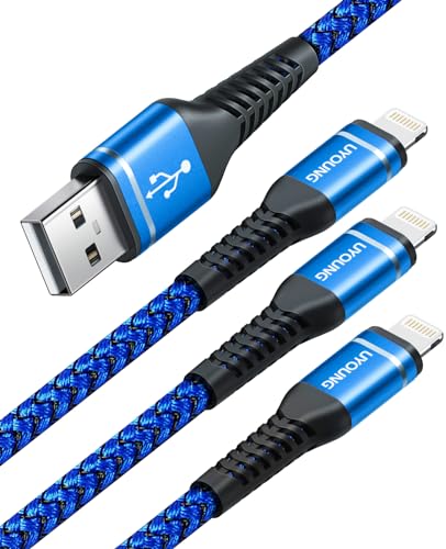 iPhone Charger [Apple MFi Certified] USB A to Lightning Cable 6FT, 3Pack - color: Blue, size: 6FT, style: USB A to Lightning