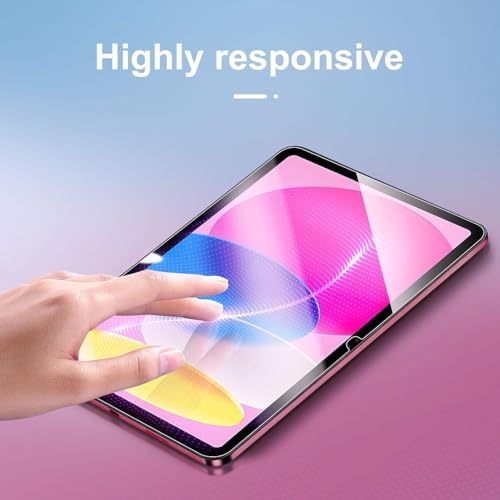 ENTRONIX Clear Screen Protector Compatible with iPad A16 (2025) 11 Inches, Tempered Glass Scratch-Resistant Anti-Drop Protection & Case Friendly, Easy to Install, 2-Pack