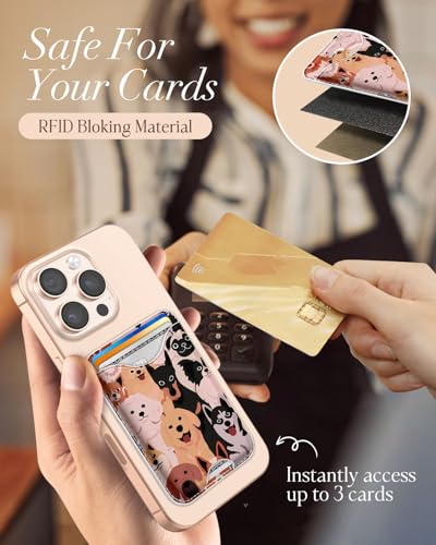 Shorogyt Compatible with Magsafe Wallet for Women, Dog - color: Dog