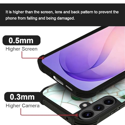for Samsung Galaxy S26 Case,Soft Silicone Shockproof Bumper Camera Protection Phone Case-Glazed Stone Lotus - color: Glazed Stone Lotus, size: Samsung Galaxy S26
