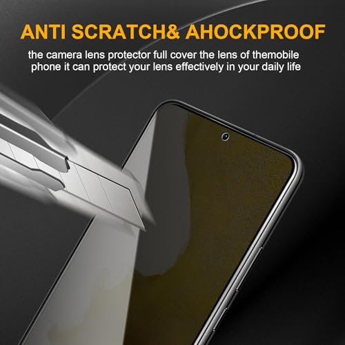 2 Pack Privacy Screen Protector for Samsung Galaxy S22/S23 5G, Anti Spy Tempered Glass 9H Hardness, Black Protector Anti Spy, Bubble Free, Anti-Scratch - size: Galaxy S22/S23 FK2