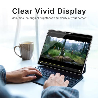 Adeway 2 Pack Screen Protector for iPad Pro 11 Inch M4 2024, Compatible with Apple Pencil & Face ID, Tempered Glass Film with Easy Installation Kit,Anti-Scratch,Clear Display - size: iPad Pro 11 inch(M4)