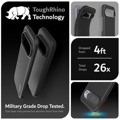 TUDIA MergeGrip Case for Google Pixel 10 / Pixel 10 Pro Cases 2025 – [Military Grade Drop Tested] Dual Layer Rugged Slim Shockproof Heavy Duty Protective Phone Cover - Black - color: Black, size: Pixel 10 / 10 Pro