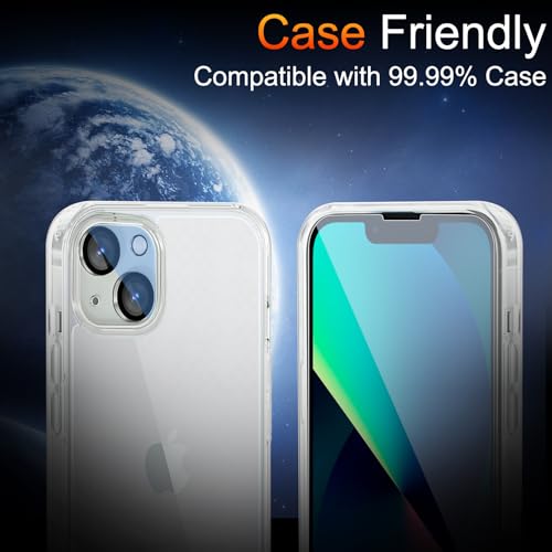 TZGZT 3 Pack Screen Protector for iPhone 13, Tempered Glass, Case Friendly - color: iPhone 13 -Clear