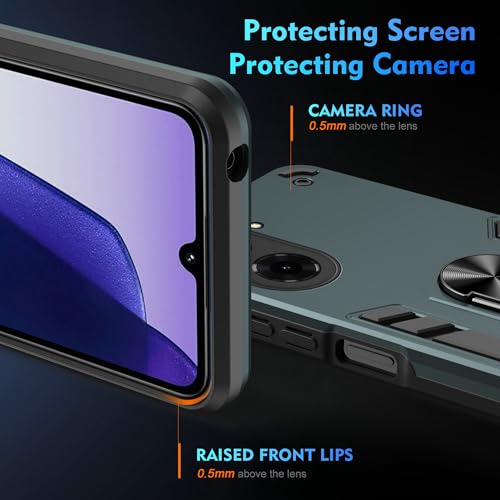 Compatible with Xiaomi Redmi A5 4G Case, Scratch Resistant Magnetism Kickstand for Poco C71 Phone Case Green - color: HY-GZS-green, size: Xiaomi Redmi A5 4G / POCO C71