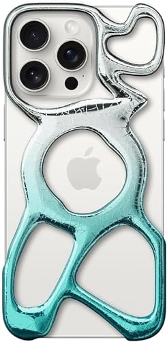 Angry miao Emptiness Phone Case for iPhone 16 Pro Max (Only), MagSafe Compatible, 22g Lightweight, Heat Dissipating, Ample Protection - color: Blue + Frost, size: for iPhone 16 Pro Max, 6.9 Inches