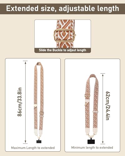 EPSUNORISE Clip and Go Strap for Phone with Wallet Crossbody - color: Brown