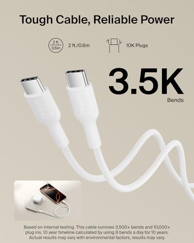 Belkin 5K 7.5W Ultra-Slim Portable Power Bank, Supports MagSafe Accessories - color: Sand