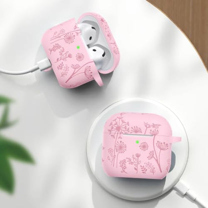 Lerobo for AirPods 4 and AirPods 5 Case with Cleaner Kit & Keychain, Pink - color: A-Pink, size: AirPods 5&4