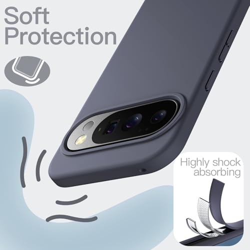 JETech Silicone Case for Google Pixel 10/10 Pro, Moonstone | Silky Soft Touch, Shockproof Protection, Scratch Resistant, Microfiber Lining - color: Moonstone, size: Pixel 10/10 Pro