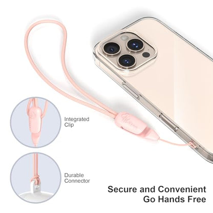E-Tree 2 Pack Multi-Purpose Wrist Lanyard Hand Strap for Cell Phone Case Camera Airpods Keys Keychain Keys USB Flash Drive - color: Pink & Pink