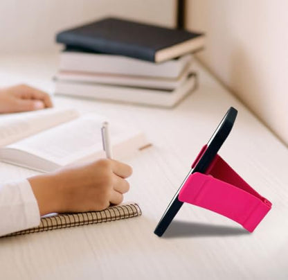 Gator Grip Phone Stand - Cell Phone Holder Stand for Desk Nightstand Kitchen - Compatible with iPhone, Android and Most Smartphones up to 6.8" on Width of Phone (Magenta) - color: Magenta