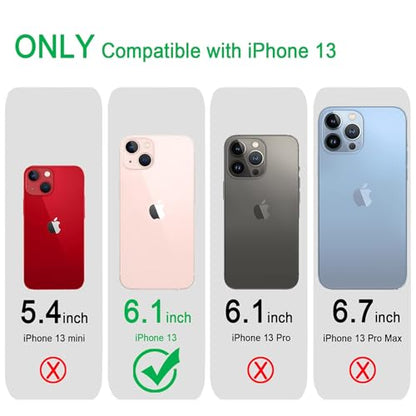 JJGoo Compatible with iPhone 13 Case Clear, 2.5mm Thickness Heavy Duty Transparent Soft Anti-Scratch Shockproof Protective Phone Bumper Phone Cases for iPhone 13 - color: Clear Heavy Duty