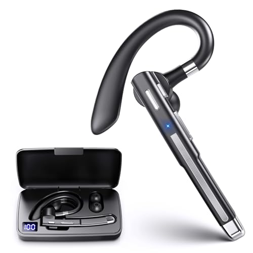 Boytond Bluetooth Headset V6.1,100Hrs Talk Time Dual Noise Cancellation Wireless Earpiece,CVC8.0 Noise Cancelling Wireless Earbud