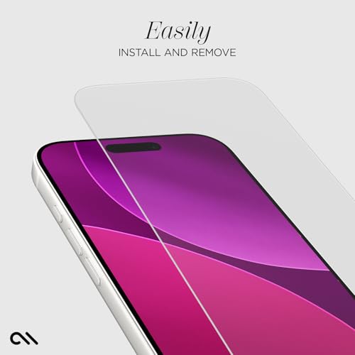 Case-Mate iPhone 17 Pro Screen Protector with Installation Tray - Clear | [Pack of 3] Durable & Anti-Scratch Tempered Glass with Touch Sensitivity - Ultra High Clarity, Case-Friendly & Easy to Apply - size: iPhone 17 Pro