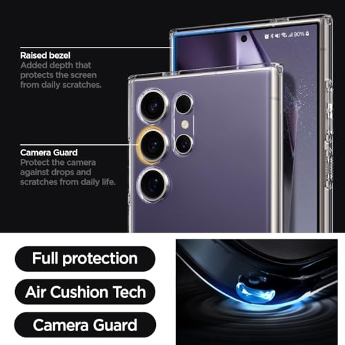 Spigen Liquid Crystal Designed for Galaxy S24 Ultra Case (2024) [Military-Grade Protection] - Crystal Clear - color: Crystal Clear, size: 6.8in (Galaxy S24 Ultra)