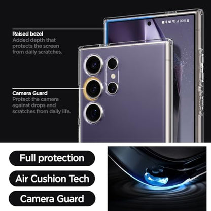 Spigen Liquid Crystal Designed for Galaxy S24 Ultra Case (2024) [Military-Grade Protection] - Crystal Clear - color: Crystal Clear, size: 6.8in (Galaxy S24 Ultra)