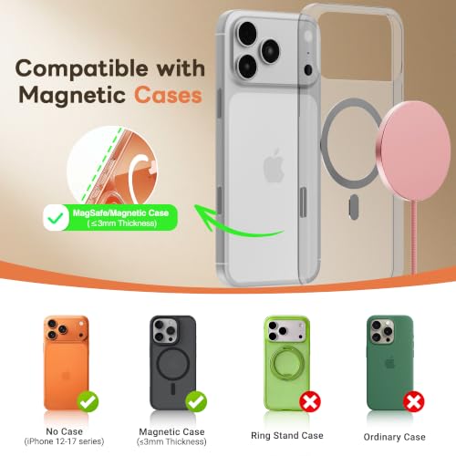 MagSafe 25W Magnetic Wireless Charger Fast Charging Pad for iPhone - color: Pink